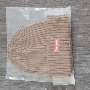 Supreme Overdyed Loose Gauge Brown Beanie